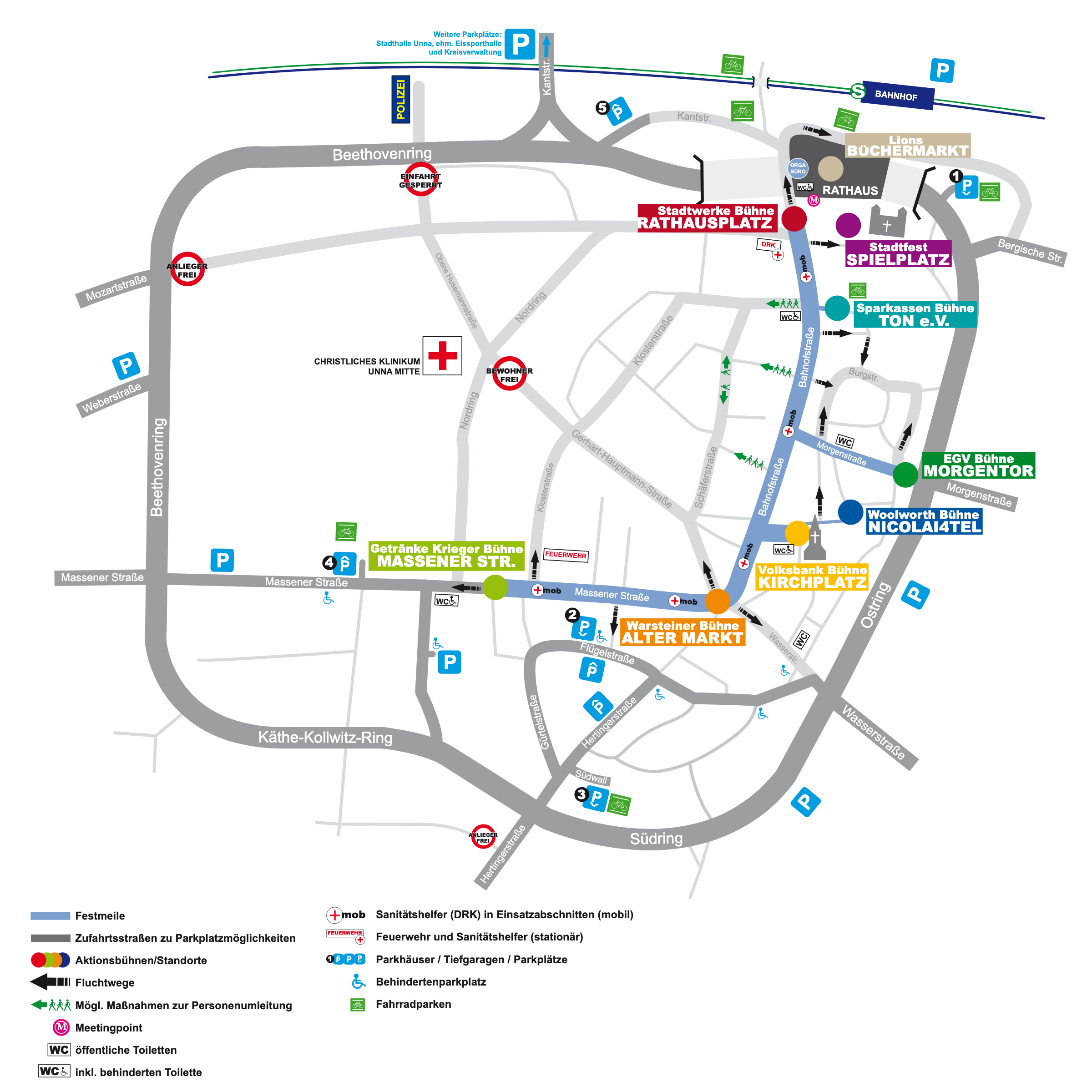 Übersichtsplan Stadtfest Unna 2026
